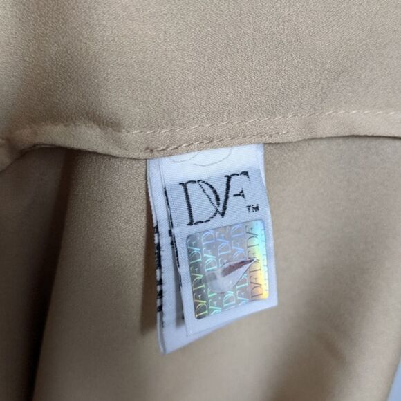 DIANE VON FURSTENBERG Jules Silk Tank Almond S - Picture 6 of 9